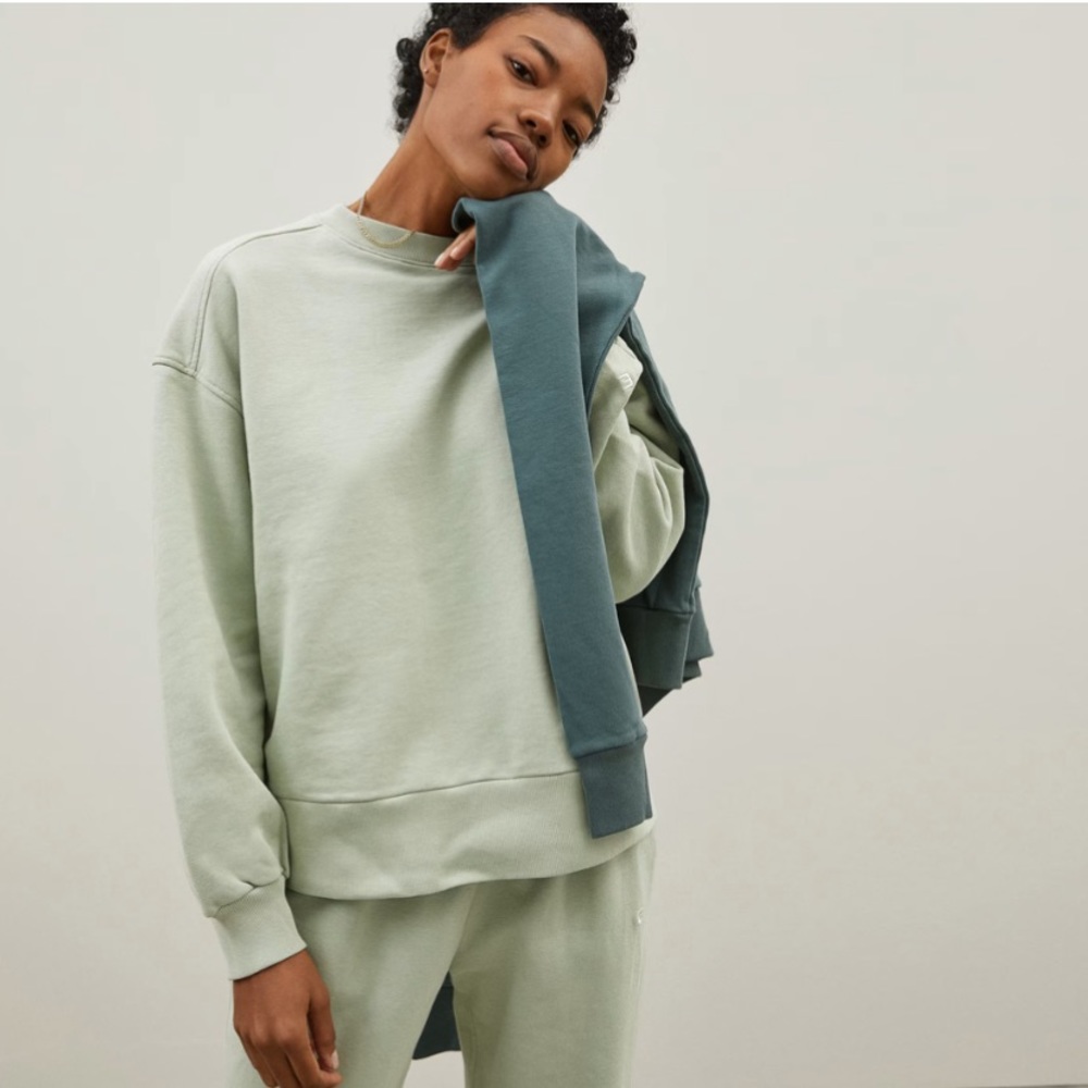 Everlane Track Oversized Crew Sweatshirt